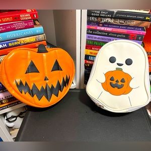 Halloween Horror Pumpkin and Ghost Makeup Bags